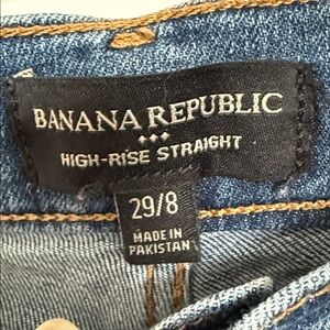 Banana Republic Blue Denim High-Rise Jeans